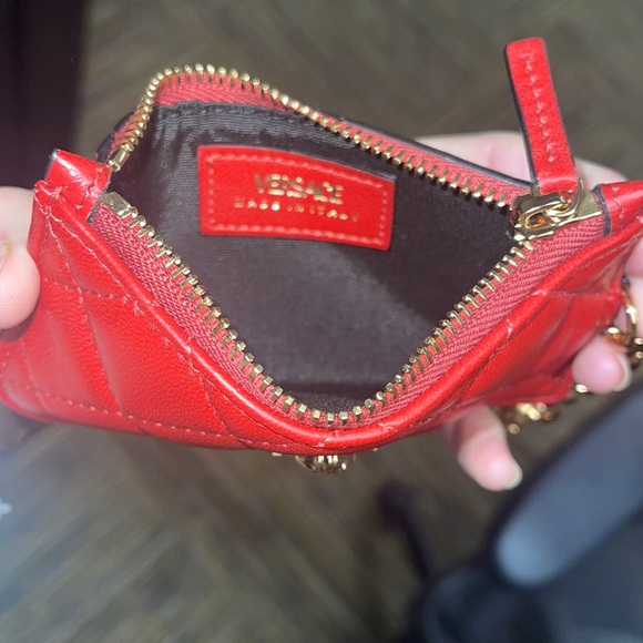 Versace Red Leather Wallet - Picture 12 of 16
